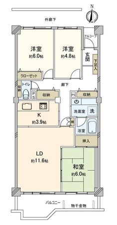パークシティ溝の口E棟 間取図 パークシティ溝の口E棟 間取図