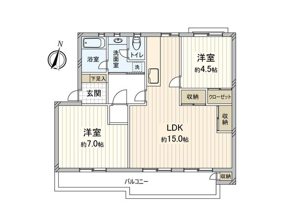 たまプラーザ団地1ー5号棟 間取図 たまプラーザ団地1ー5号棟 間取図