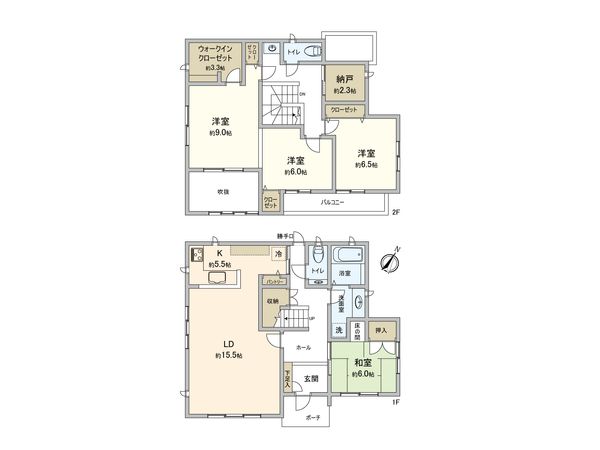 大場町戸建 間取図 大場町戸建 間取図