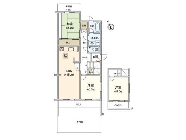 あざみ野団地3ー2ー7号棟 間取り あざみ野団地3ー2ー7号棟 間取り