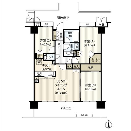 メイフェアパークス溝の口F棟 間取図 メイフェアパークス溝の口F棟 間取図