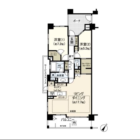パークホームズ鷺沼南ブライトアヴェニュー 間取り パークホームズ鷺沼南ブライトアヴェニュー 間取り