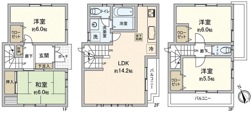 大船2丁目戸建 間取図 大船2丁目戸建 間取図