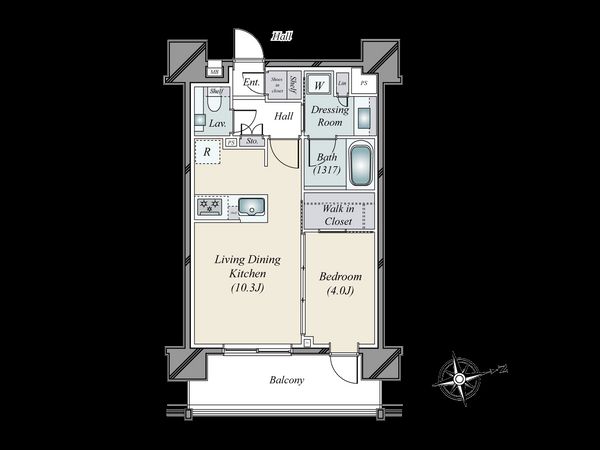 エクセレントシティ白金高輪 間取図 エクセレントシティ白金高輪 間取図