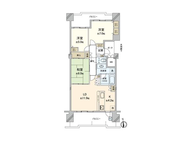 ローレルコート新千里東町あかしやの丘Ⅲ番館 間取図 ローレルコート新千里東町あかしやの丘Ⅲ番館 間取図