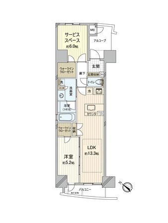 ラシュレエグゼ阿波座 間取図 ラシュレエグゼ阿波座 間取図