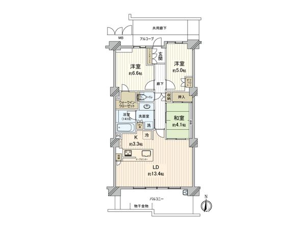 グランロジュマン豊中少路 C街区 間取図 グランロジュマン豊中少路 C街区 間取図