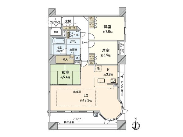 プロパレス江坂公園ロマネスタ 間取図 プロパレス江坂公園ロマネスタ 間取図