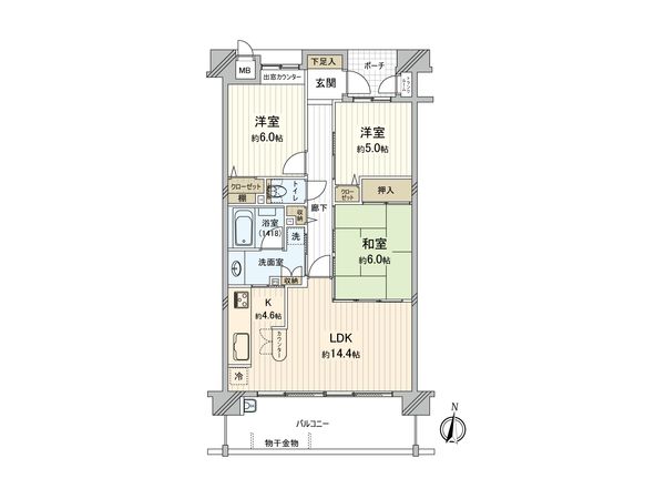 セルヴァ尼崎フォーシーズン 間取図(平面図) セルヴァ尼崎フォーシーズン 間取図(平面図)