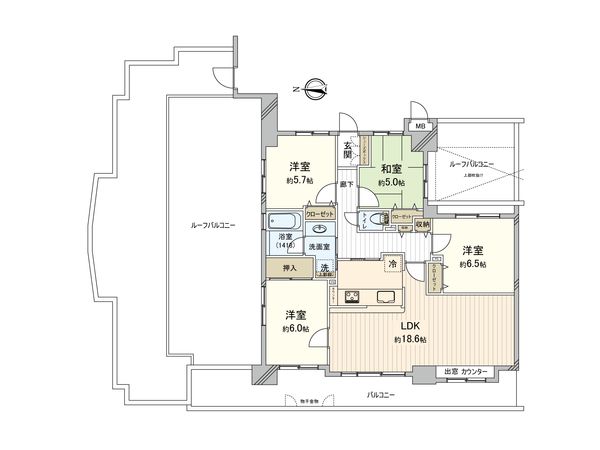ディオ・フェルティ北梅田 間取図 ディオ・フェルティ北梅田 間取図