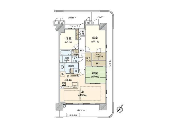 リバーガーデン千里中央あかり絵のみちC棟 間取図 リバーガーデン千里中央あかり絵のみちC棟 間取図