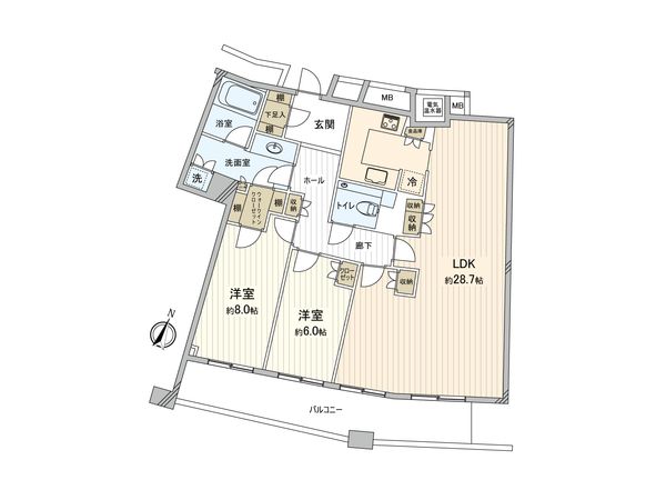 ザ・タワー大阪 間取図(平面図) ザ・タワー大阪 間取図(平面図)