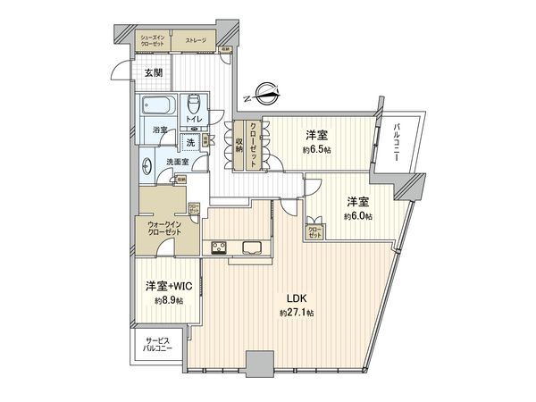 ザ・タワー大阪 間取図(平面図) ザ・タワー大阪 間取図(平面図)
