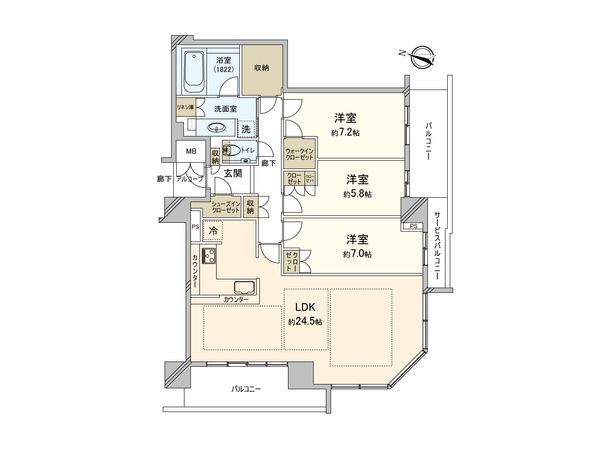 ザ・ファインタワー梅田豊崎 間取図(平面図) ザ・ファインタワー梅田豊崎 間取図(平面図)