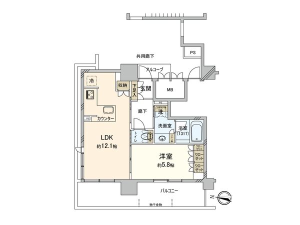 ロジュマンタワー梅田 間取図 ロジュマンタワー梅田 間取図