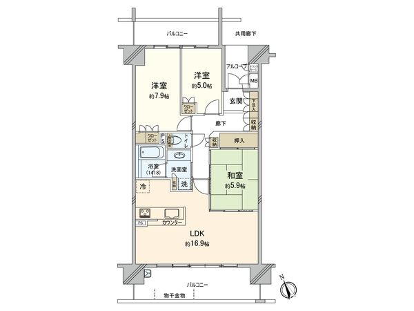 ジオ千里中央ビューコートC棟 間取 ジオ千里中央ビューコートC棟 間取