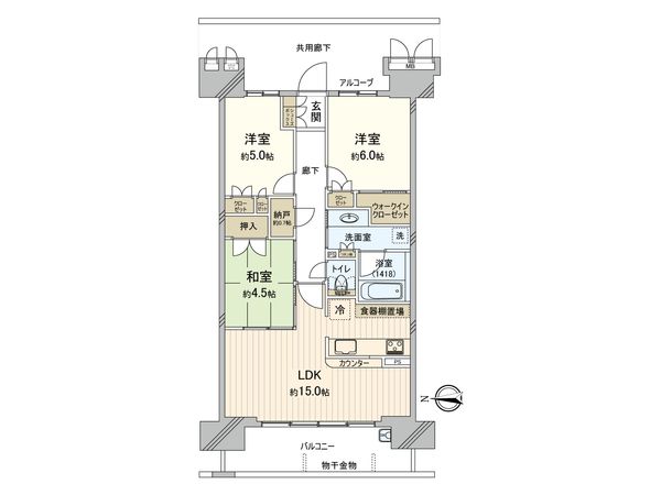 リバーガーデン福島 木漏れ日の丘 C棟 間取図 リバーガーデン福島 木漏れ日の丘 C棟 間取図
