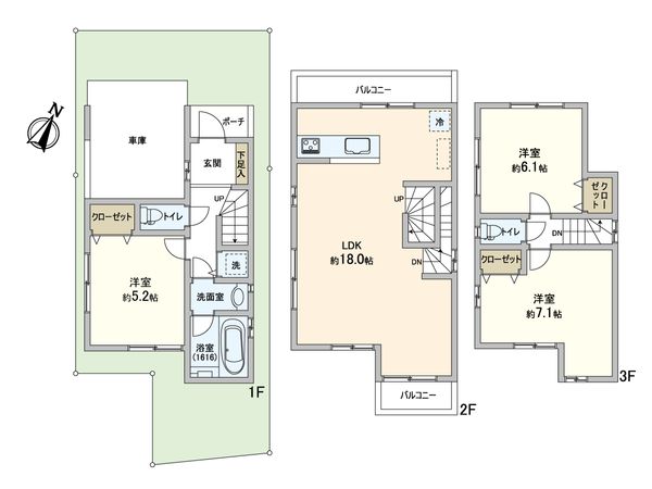 北沢4丁目戸建 間取図 北沢4丁目戸建 間取図