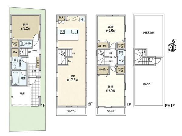 千駄ヶ谷2丁目I邸 間取図 千駄ヶ谷2丁目I邸 間取図