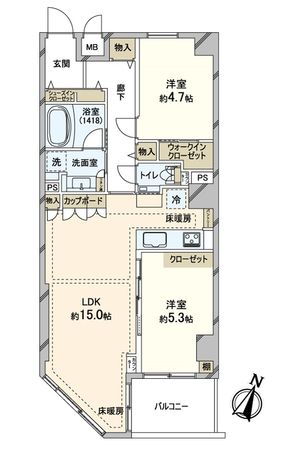 リシェ広尾 間取図 リシェ広尾 間取図