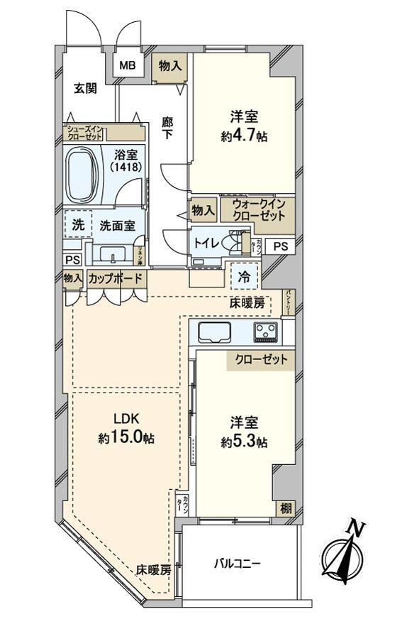 リシェ広尾 間取図 リシェ広尾 間取図