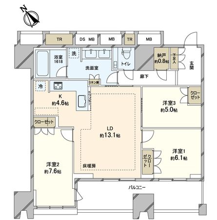 プラウドタワー渋谷 間取図 プラウドタワー渋谷 間取図
