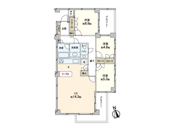 シティコート代々木 間取図 シティコート代々木 間取図
