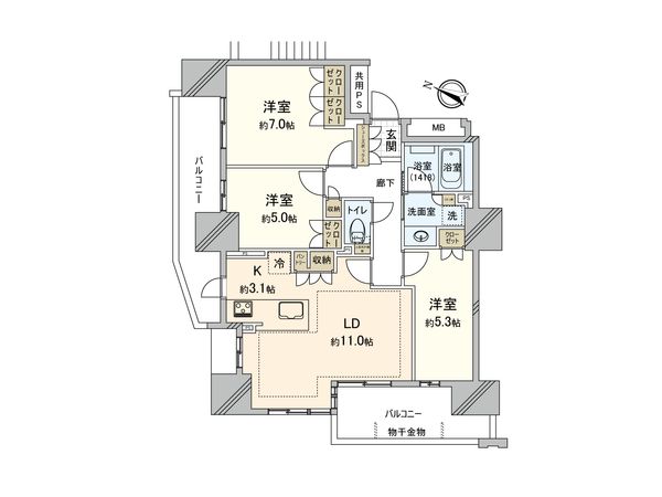 ブランズ瑞穂公園東 間取図 ブランズ瑞穂公園東 間取図