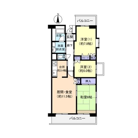 グレース北屋敷 間取図 グレース北屋敷 間取図