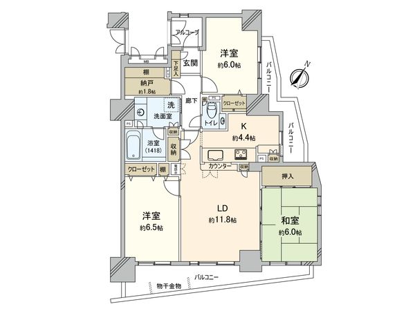 イトーピア八事雲雀ケ岡 間取図 イトーピア八事雲雀ケ岡 間取図