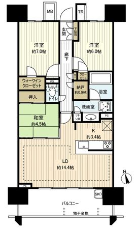 プラウド山手通 間取図 プラウド山手通 間取図