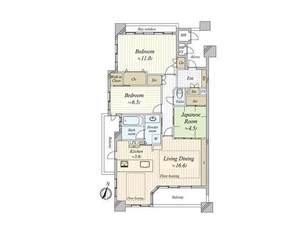 ライオンズ東山レジデンス 間取図 ライオンズ東山レジデンス 間取図