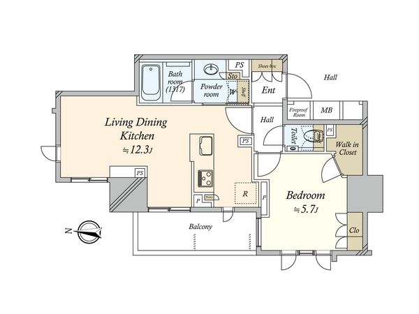 プラウドタワー栄 間取図 プラウドタワー栄 間取図