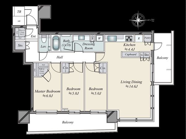 パークタワー晴海 間取図 パークタワー晴海 間取図