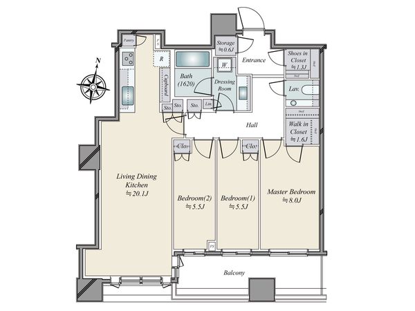 パークタワー勝どきサウス 間取図 パークタワー勝どきサウス 間取図