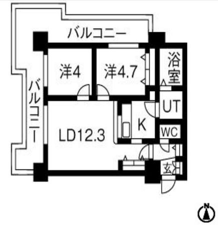 UURコート札幌北三条 間取図 UURコート札幌北三条 間取図