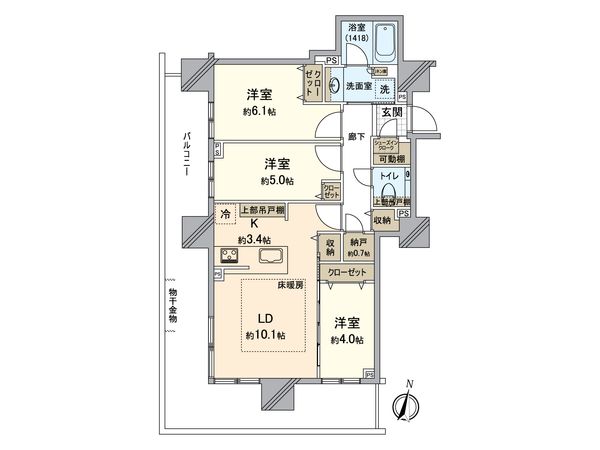 ブランズタワー札幌大通公園 間取図 ブランズタワー札幌大通公園 間取図
