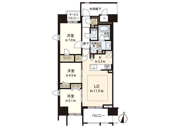 ザ・レーベン札幌大通MASTERS ONE 間取図 ザ・レーベン札幌大通MASTERS ONE 間取図