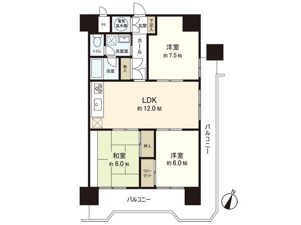 朝日プラザ偕楽園 間取図(平面図) 朝日プラザ偕楽園 間取図(平面図)