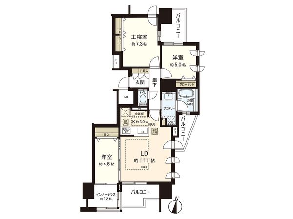 プレミスト円山北5条ブライトテラス 間取図 プレミスト円山北5条ブライトテラス 間取図