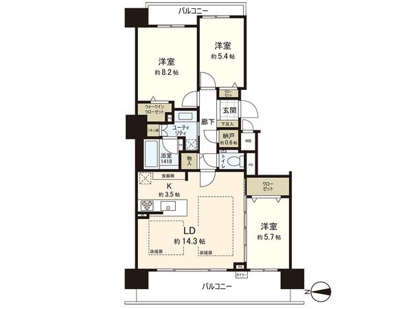ブランズ札幌桑園駅前ウエスト 間取図 ブランズ札幌桑園駅前ウエスト 間取図