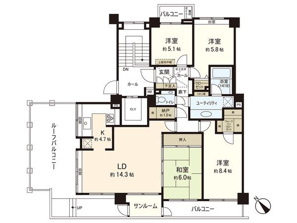 グランアビテ福住 間取図 グランアビテ福住 間取図