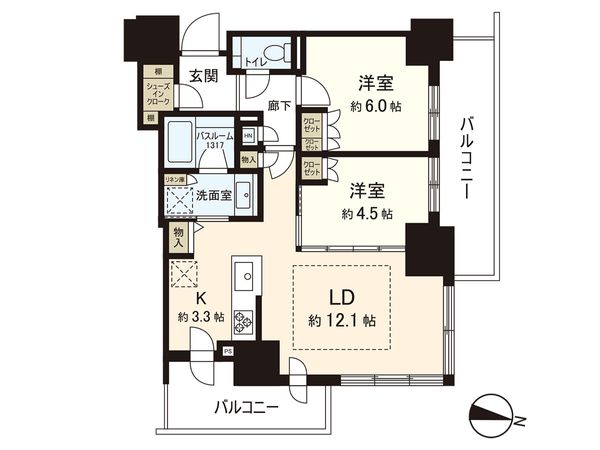 ザ・札幌タワーズウエストタワー 間取図 ザ・札幌タワーズウエストタワー 間取図