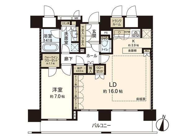 パークホームズ札幌大通イーストレジデンス 間取図 パークホームズ札幌大通イーストレジデンス 間取図