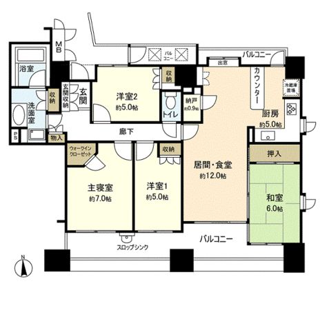 仙台パークホームズ新寺公園 間取り 仙台パークホームズ新寺公園 間取り