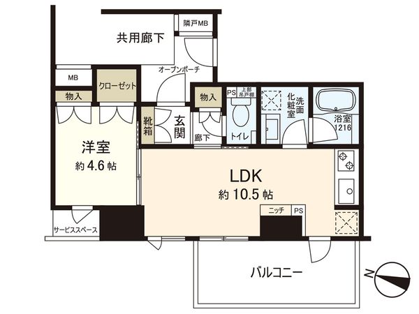 プラウド勾当台公園 間取図 プラウド勾当台公園 間取図