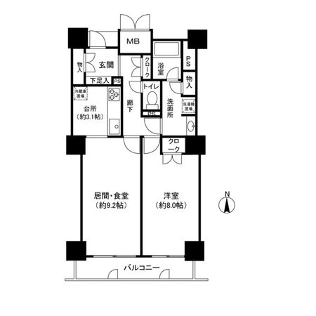 パークタワー台原 間取図 パークタワー台原 間取図