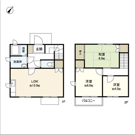 フレグランスヒルズ旭ケ丘南 間取図(平面図) フレグランスヒルズ旭ケ丘南 間取図(平面図)