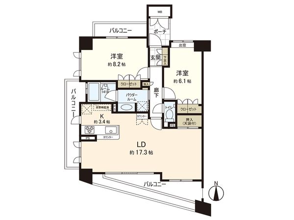 シティハウス北仙台ステーションコート 間取図 シティハウス北仙台ステーションコート 間取図
