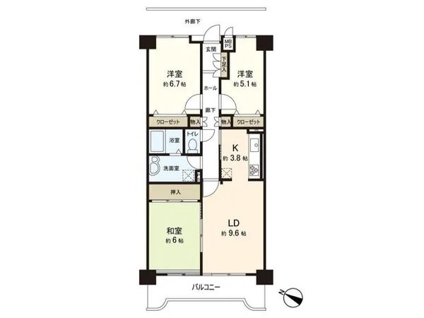 リーベスト八乙女 間取図 リーベスト八乙女 間取図